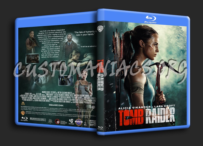 Tomb Raider (2018) blu-ray cover