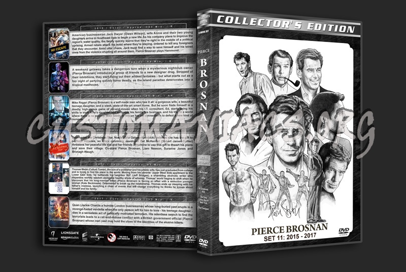 Pierce Brosnan Filmography - Set 11 (2015-2017) dvd cover