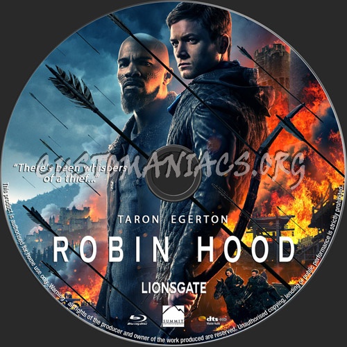 Robin Hood 2018 blu-ray label