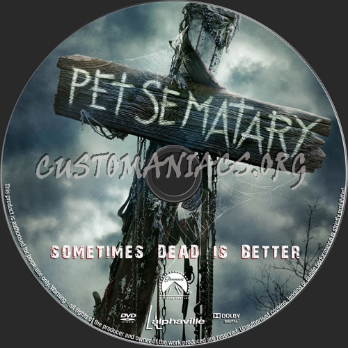 Pet Semetary dvd label