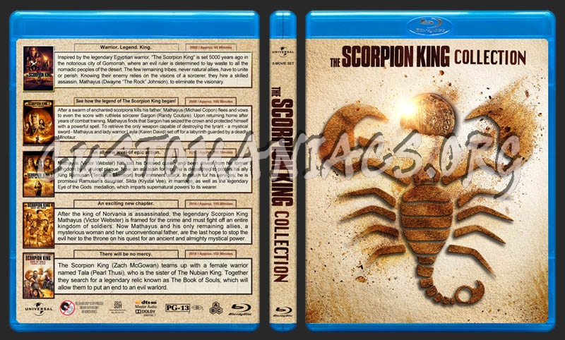 The Scorpion King Collection (5) blu-ray cover