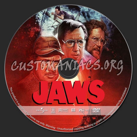 Jaws dvd label