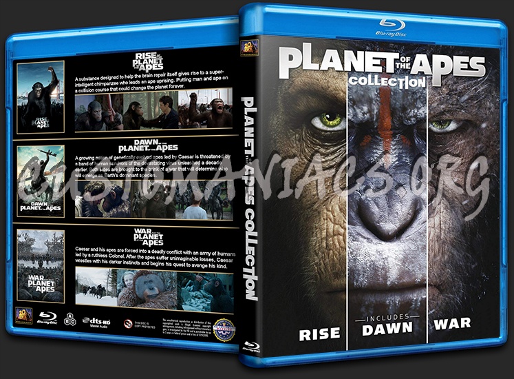 Planet of the Apes Collection blu-ray cover