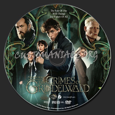 Fantastic Beasts: The Crimes Of Grindelwald dvd label