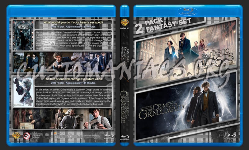 Fantastic Beasts and Where to Find Them Double Feature blu-ray cover