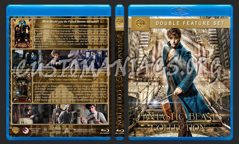 Fantastic Beasts and Where to Find Them Collection blu-ray cover