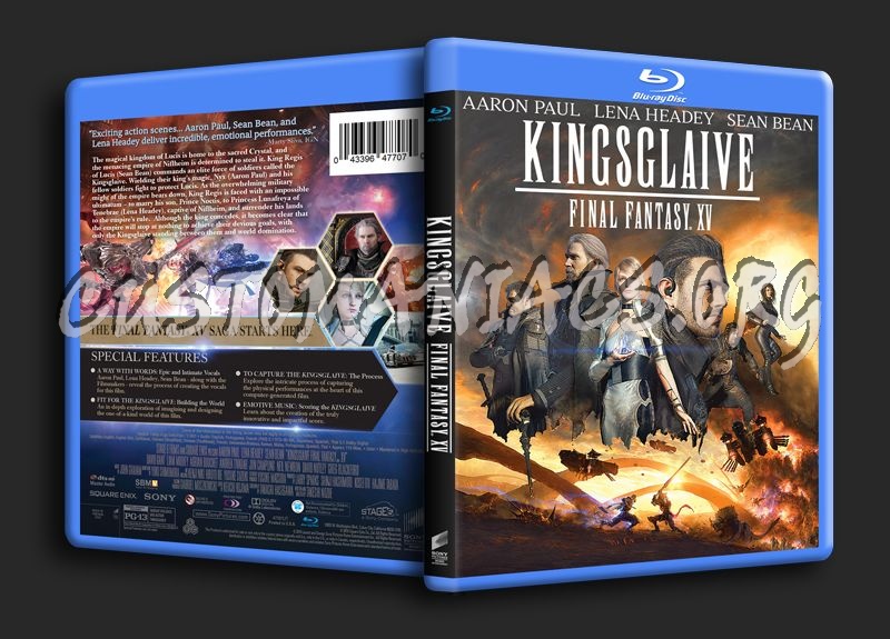 Kingsglaive Final Fantasy XV blu-ray cover