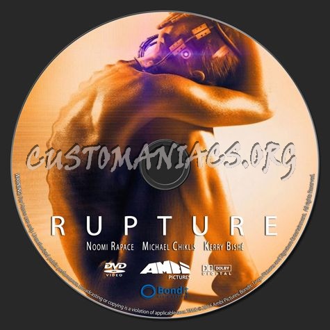 Rupture (2016) dvd label
