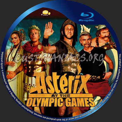 Asterix at the Olympic Games blu-ray label