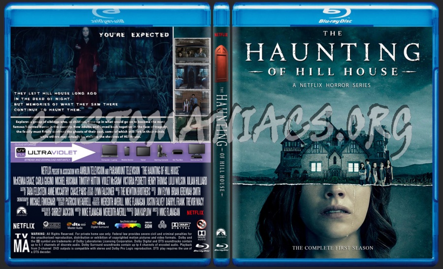 The Haunting Of Hill House Season 1 blu-ray cover