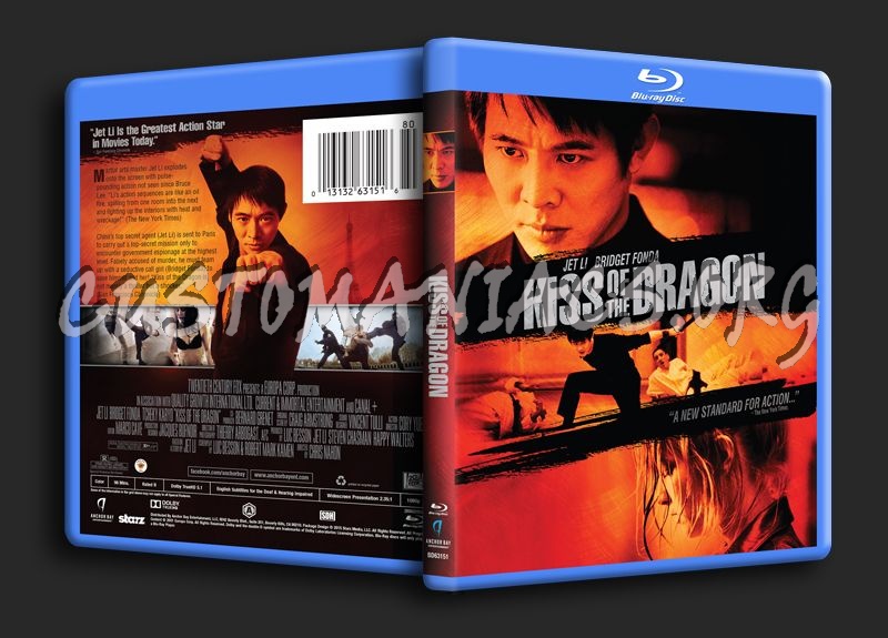 Kiss of the Dragon blu-ray cover