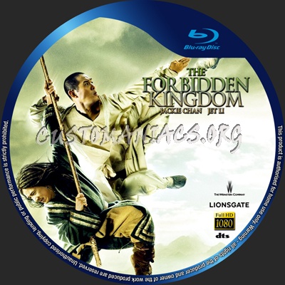 The Forbidden Kingdom blu-ray label