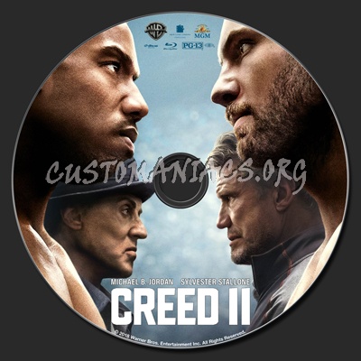 Creed II blu-ray label