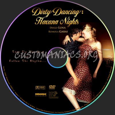 Dirty Dancing 2: Havana Nights dvd label