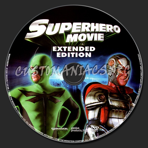 Superhero Movie dvd label