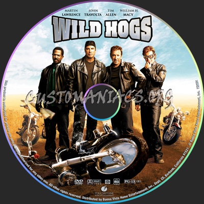Wild Hogs dvd label