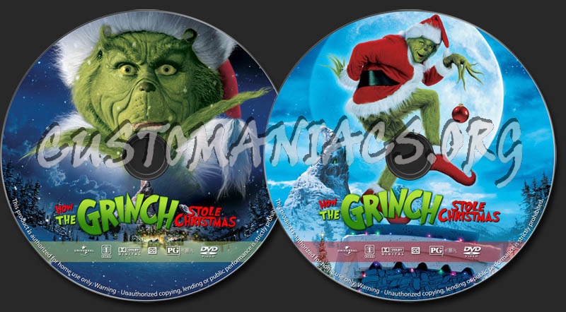 How the Grinch Stole Christmas dvd label