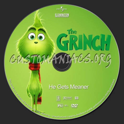 The Grinch dvd label