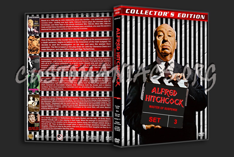 Alfred Hitchcock: Master of Suspense - Set 3 dvd cover