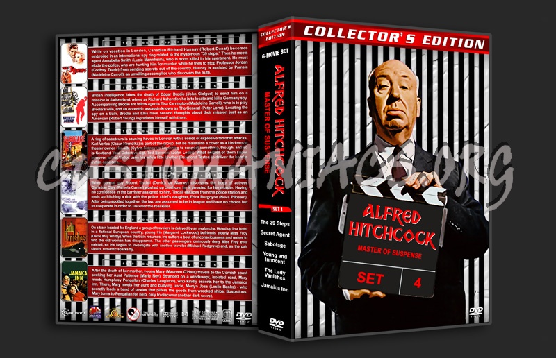 Alfred Hitchcock: Master of Suspense - Set 4 dvd cover