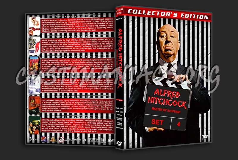 Alfred Hitchcock: Master of Suspense - Set 4 dvd cover