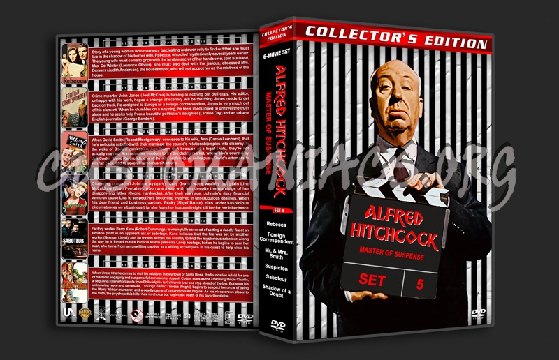 Alfred Hitchcock: Master of Suspense - Set 5 dvd cover