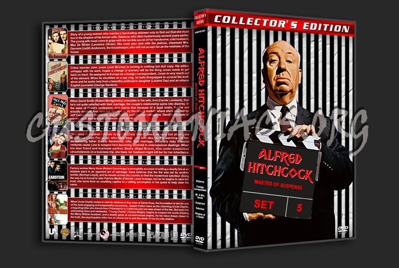 Alfred Hitchcock: Master of Suspense - Set 5 dvd cover