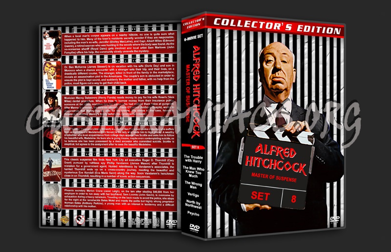 Alfred Hitchcock: Master of Suspense - Set 8 dvd cover