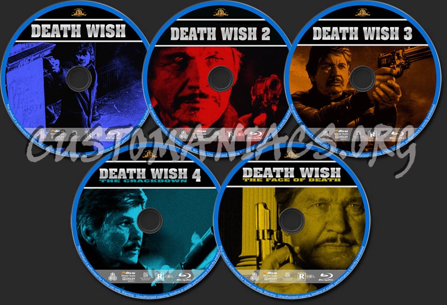 Death Wish 1-5 blu-ray label