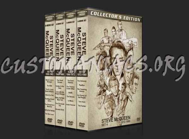 Steve McQueen Filmography (1958-1980) - large set dvd cover