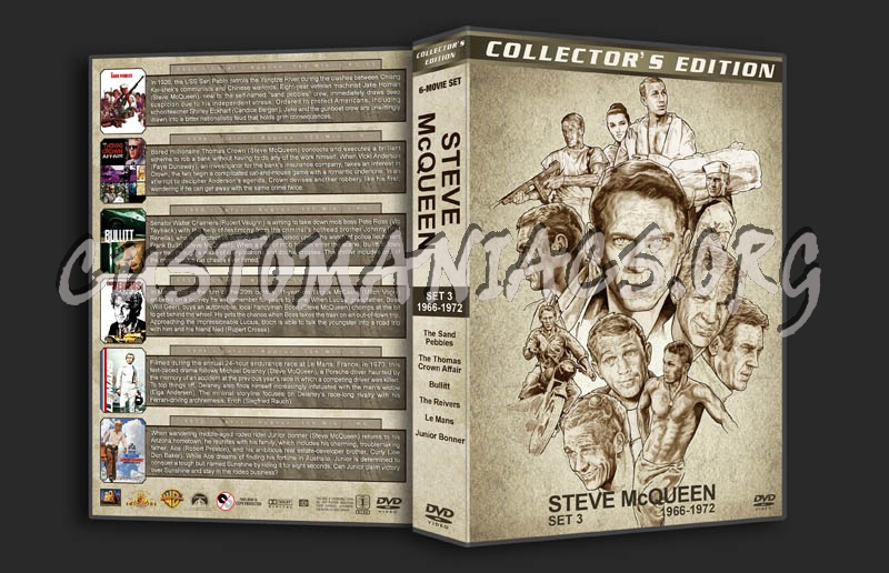 Steve McQueen Filmography (1958-1980) - large set dvd cover