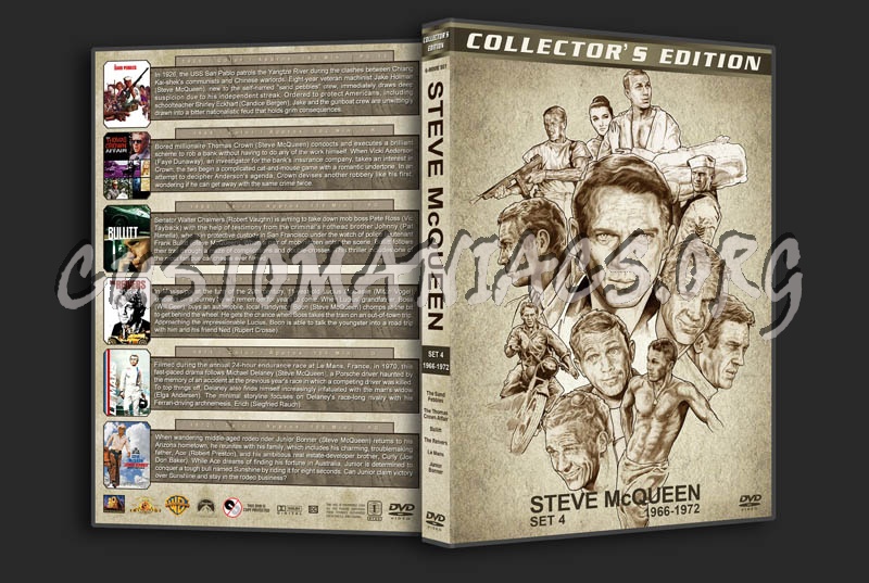 Steve McQueen Filmography (1958-1980) - standard set dvd cover