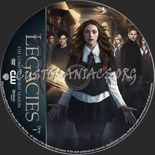 Legacies Season 1 dvd label