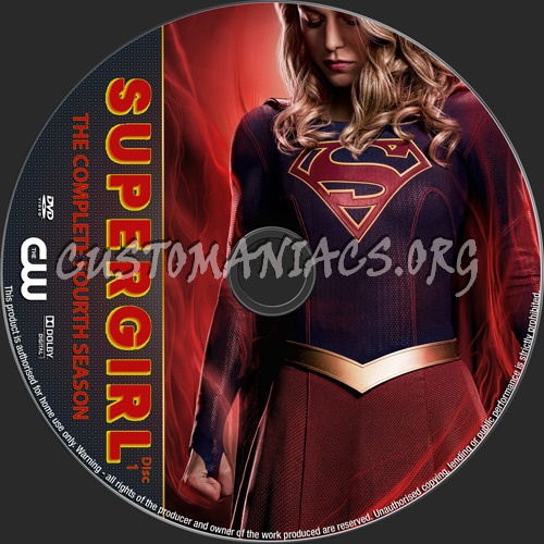 Supergirl Season 4 dvd label