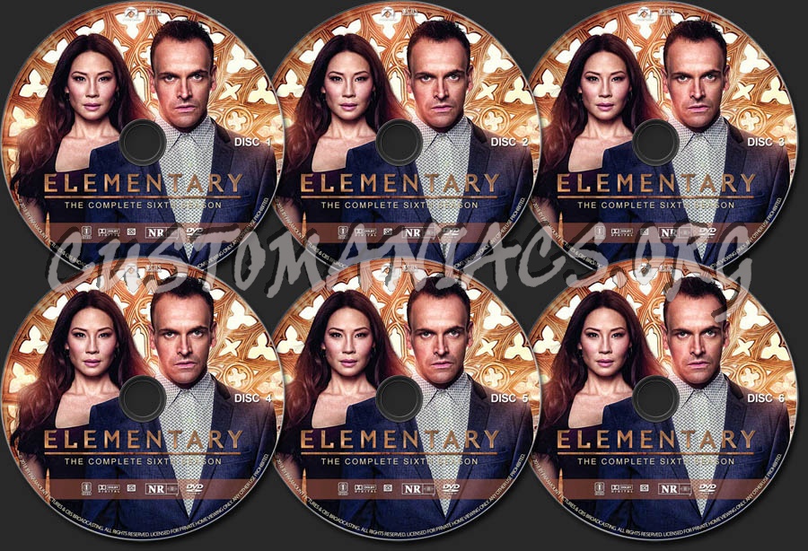 Elementary - Season 6 dvd label