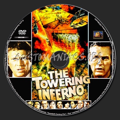 The Towering Inferno dvd label
