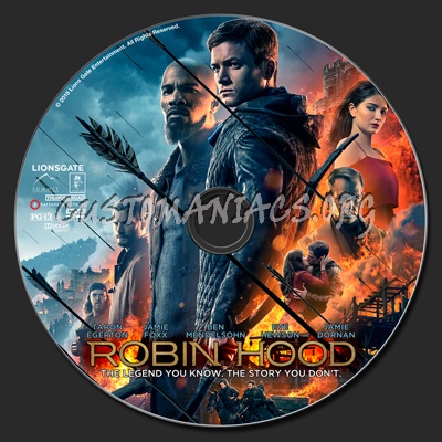 Robin Hood (2018) dvd label