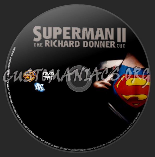 Superman 2 - The Richard Donner Cut dvd label