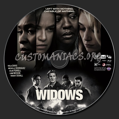 Widows (2018) blu-ray label