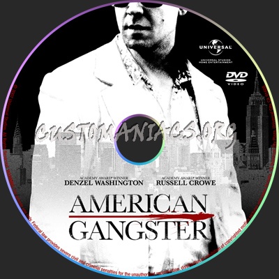 American Gangster dvd label