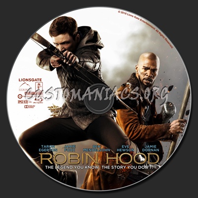 Robin Hood (2018) blu-ray label