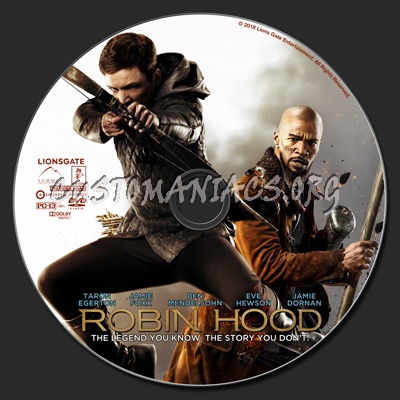 Robin Hood (2018) dvd label