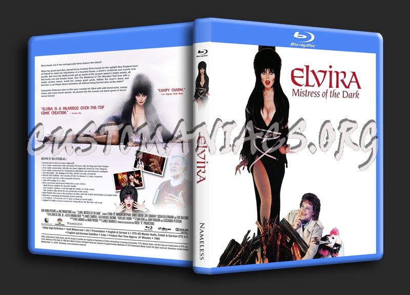 Elvira Mistress Of The Dark dvd cover