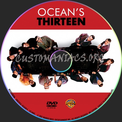 Ocean's Thirteen dvd label