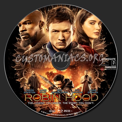 Robin Hood (2018) blu-ray label