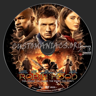 Robin Hood (2018) dvd label