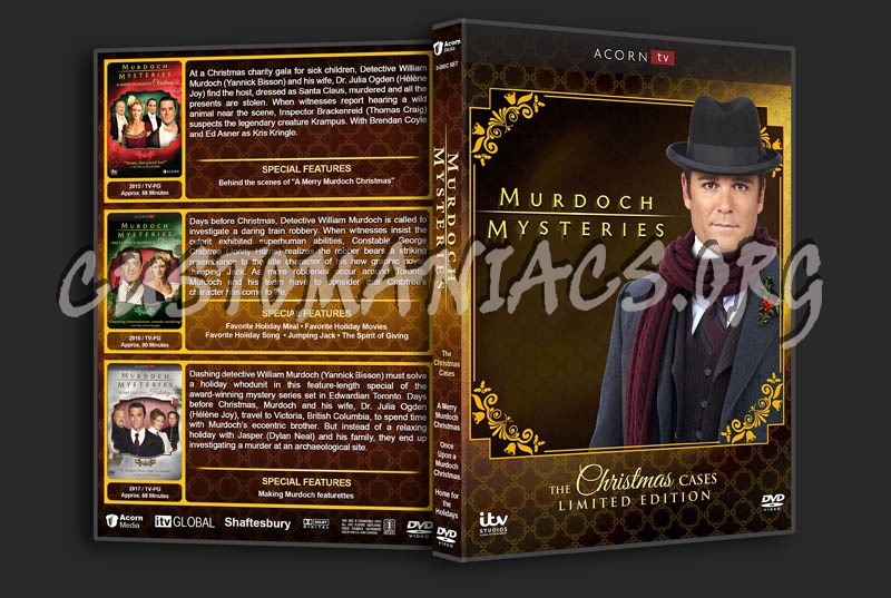 Murdoch Mysteries: The Christmas Cases dvd cover