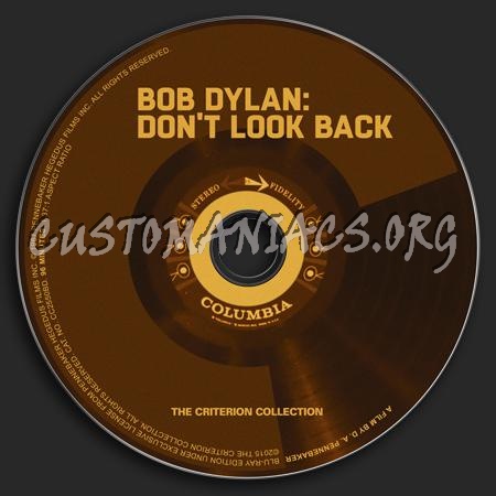 786 - Bob Dylan: Don't Look Back dvd label