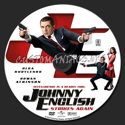 Johnny English Strikes Again dvd label