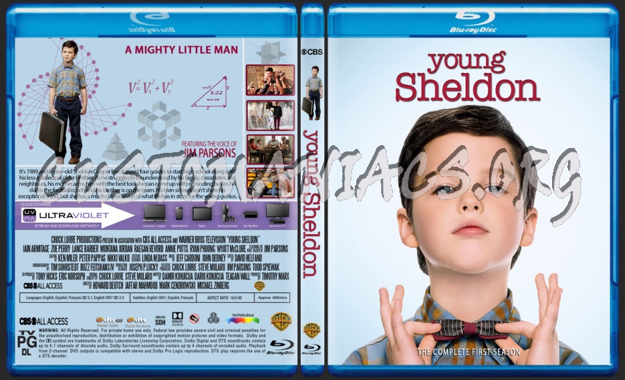 Young Sheldon Season 1 blu-ray cover
